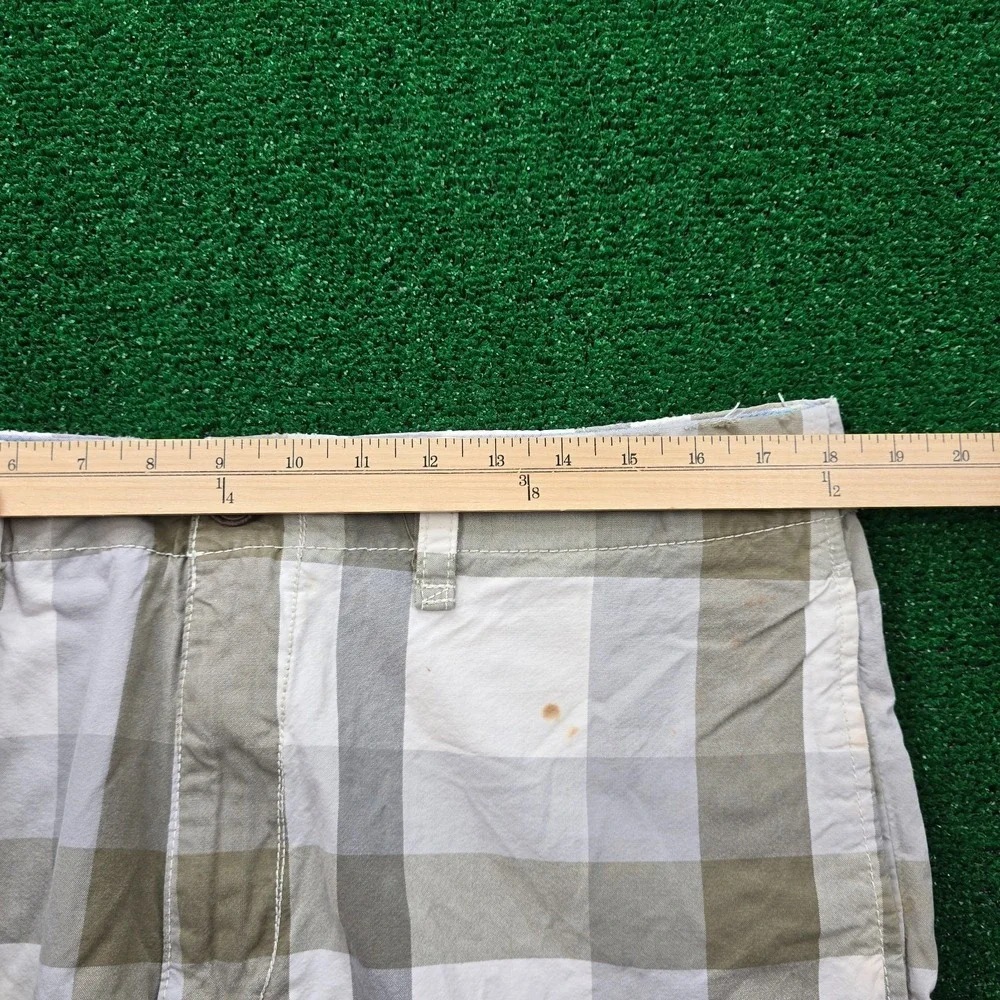 American Eagle Outfitters Classic Plaid Flat Front Shorts Mens 36 Summer Casual